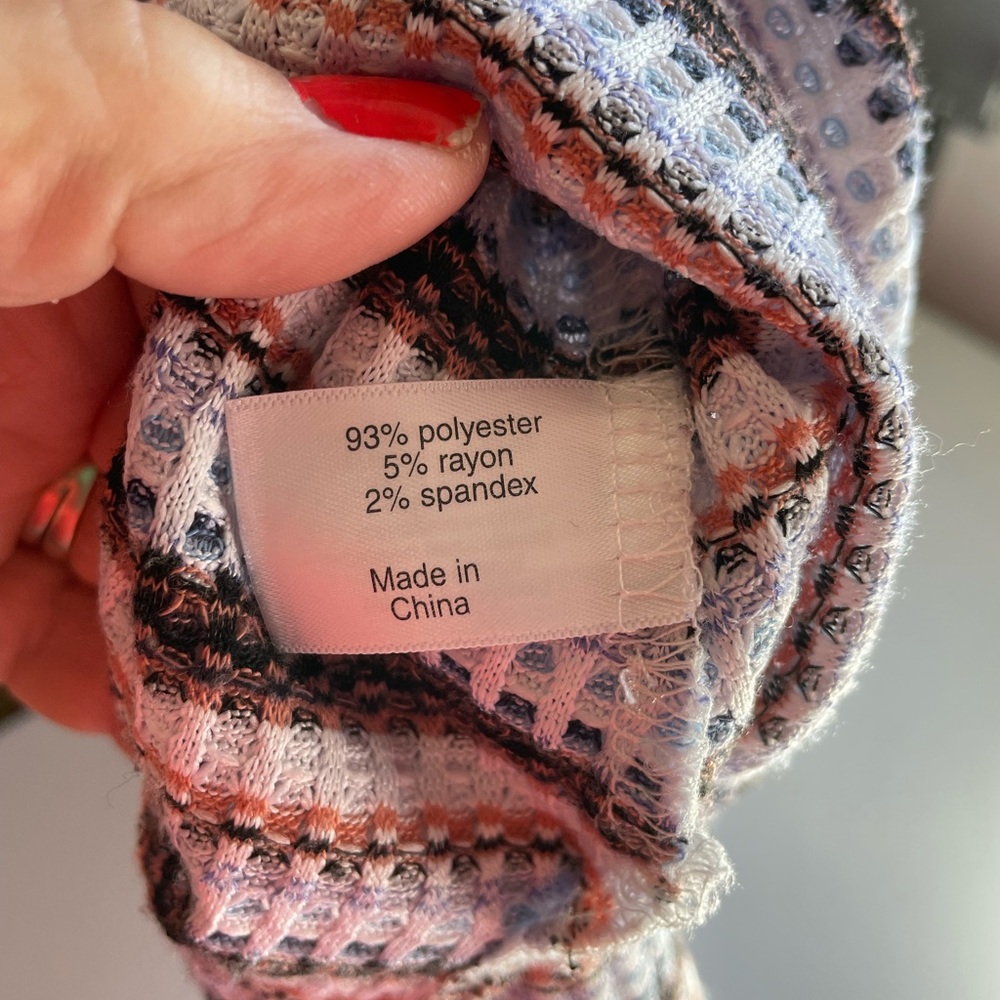 Lane Bryant White and Brown Cowl Neck Sweater - Picture 6 of 6